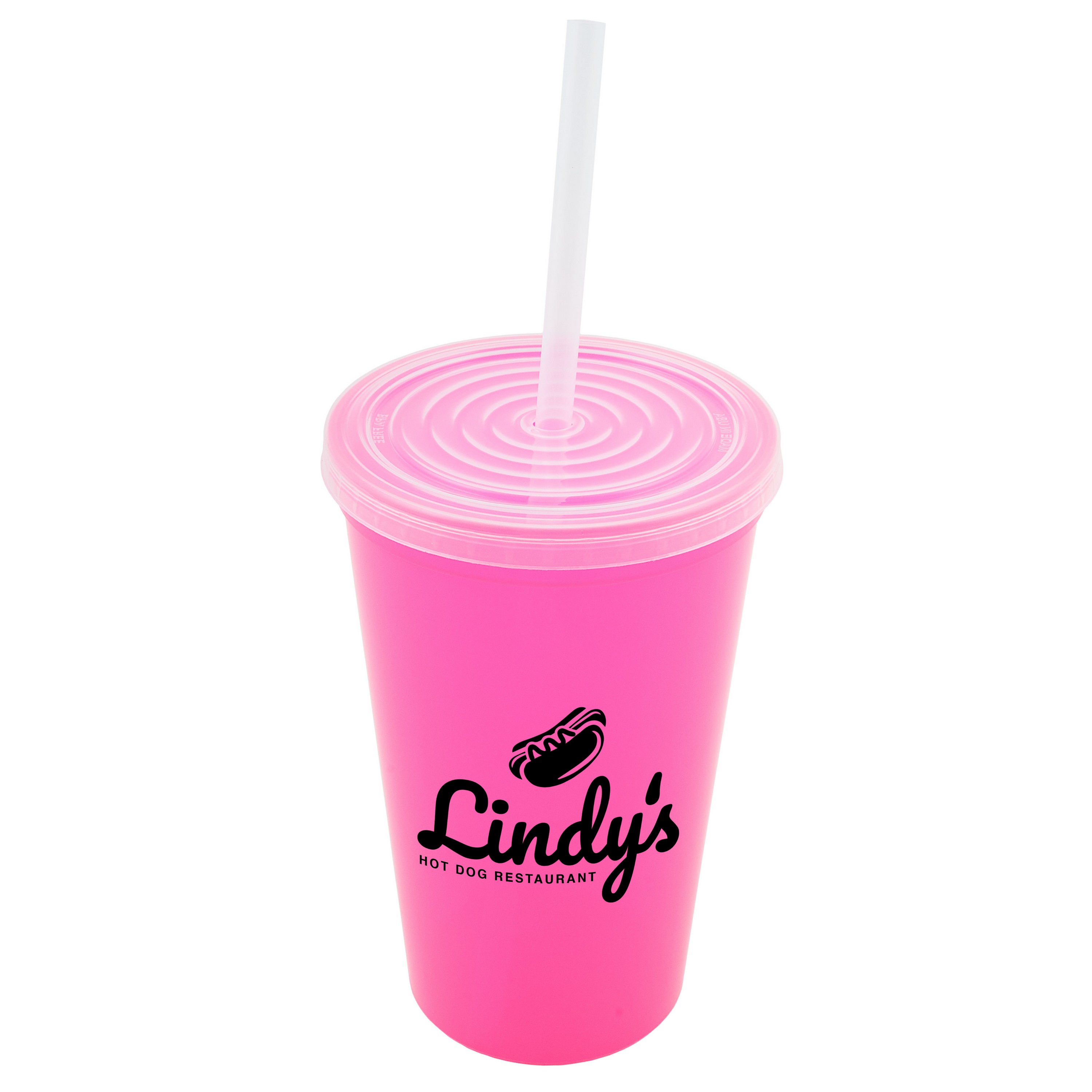 Picture of 22 Oz. Stadium Cup with Lid and Straw
