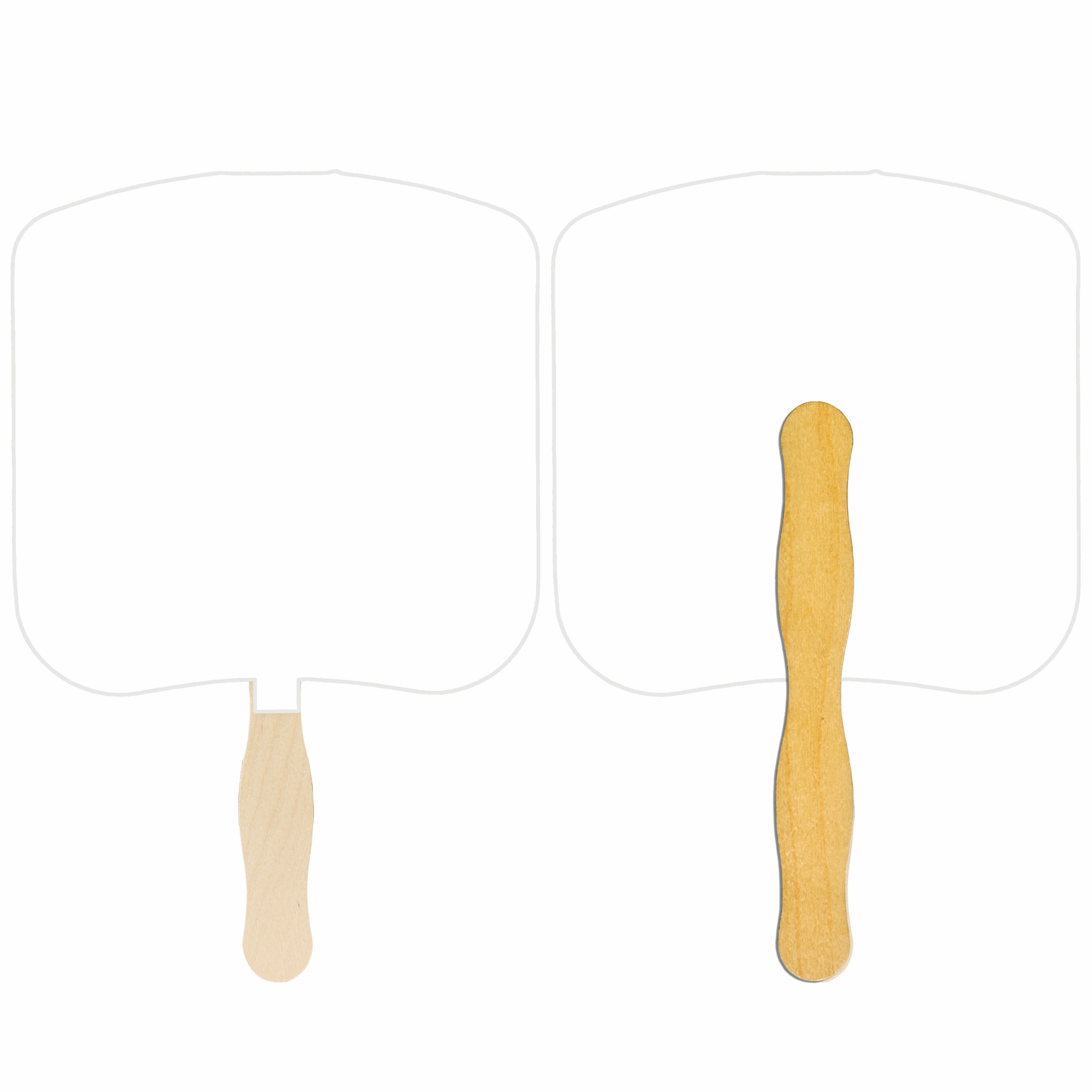 Picture of Bread Slice Glued Hand Fan (1 Side/ 1 imprint color)