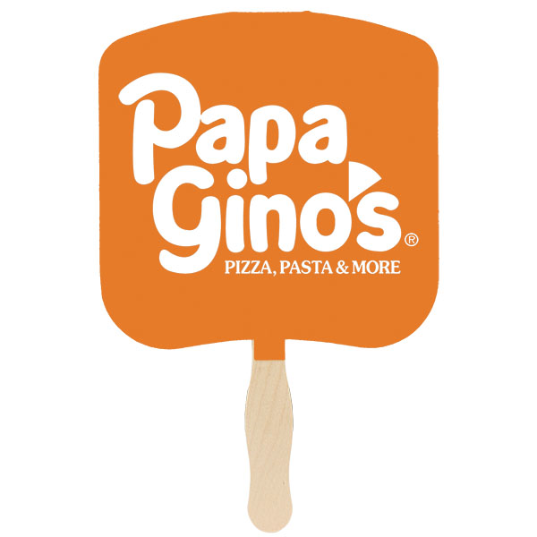 Picture of Bread Slice Glued Hand Fan (1 Side/ 1 imprint color)