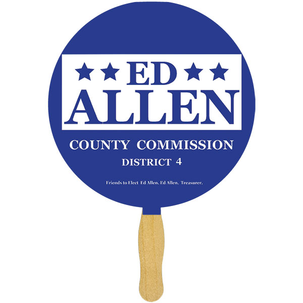 Picture of Round Sandwiched Hand Fan (2 Side/ 1 imprint color)