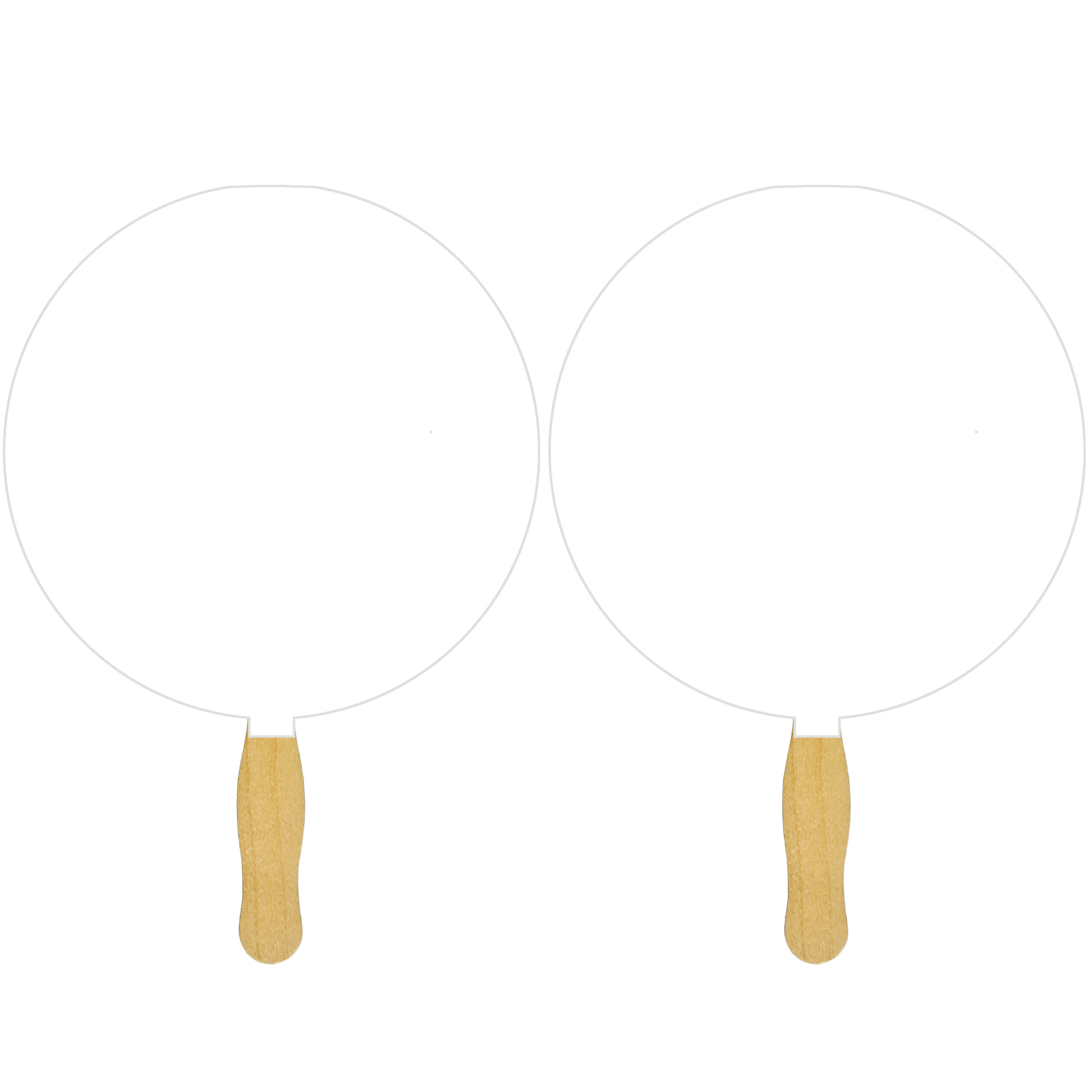 Picture of Round Sandwiched Hand Fan (2 Side/ 1 imprint color)