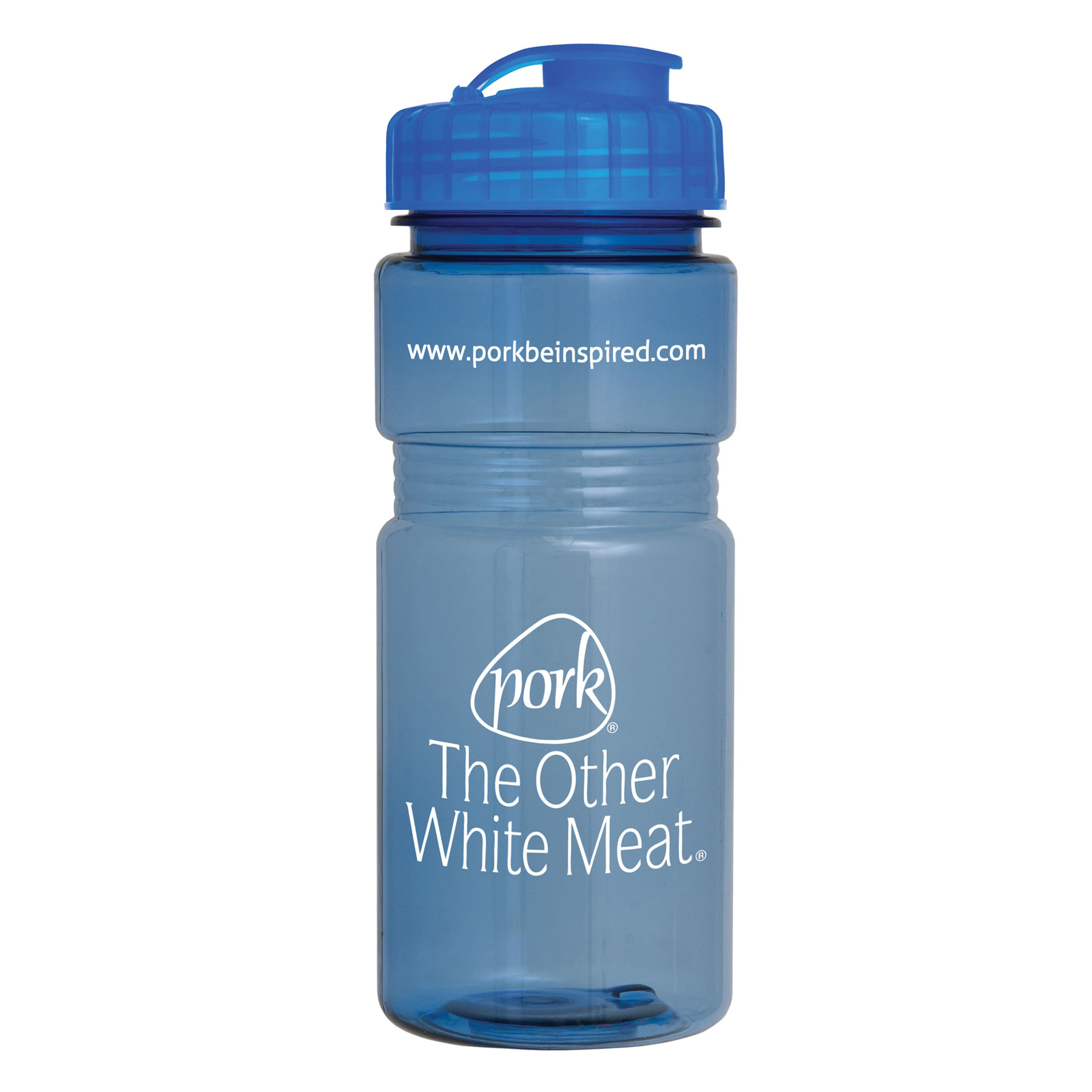 Picture of 20 Oz. Translucent Recreation Bottle w/ Flip Top Lid