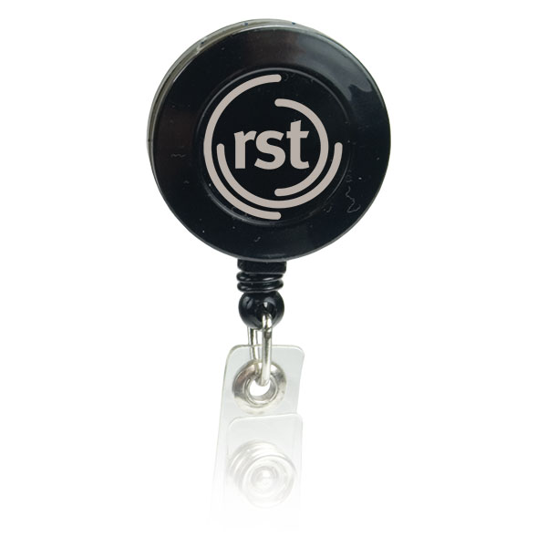 Picture of Pad Printed Retractable Badge Holder (Round w/ Alligator Clip)