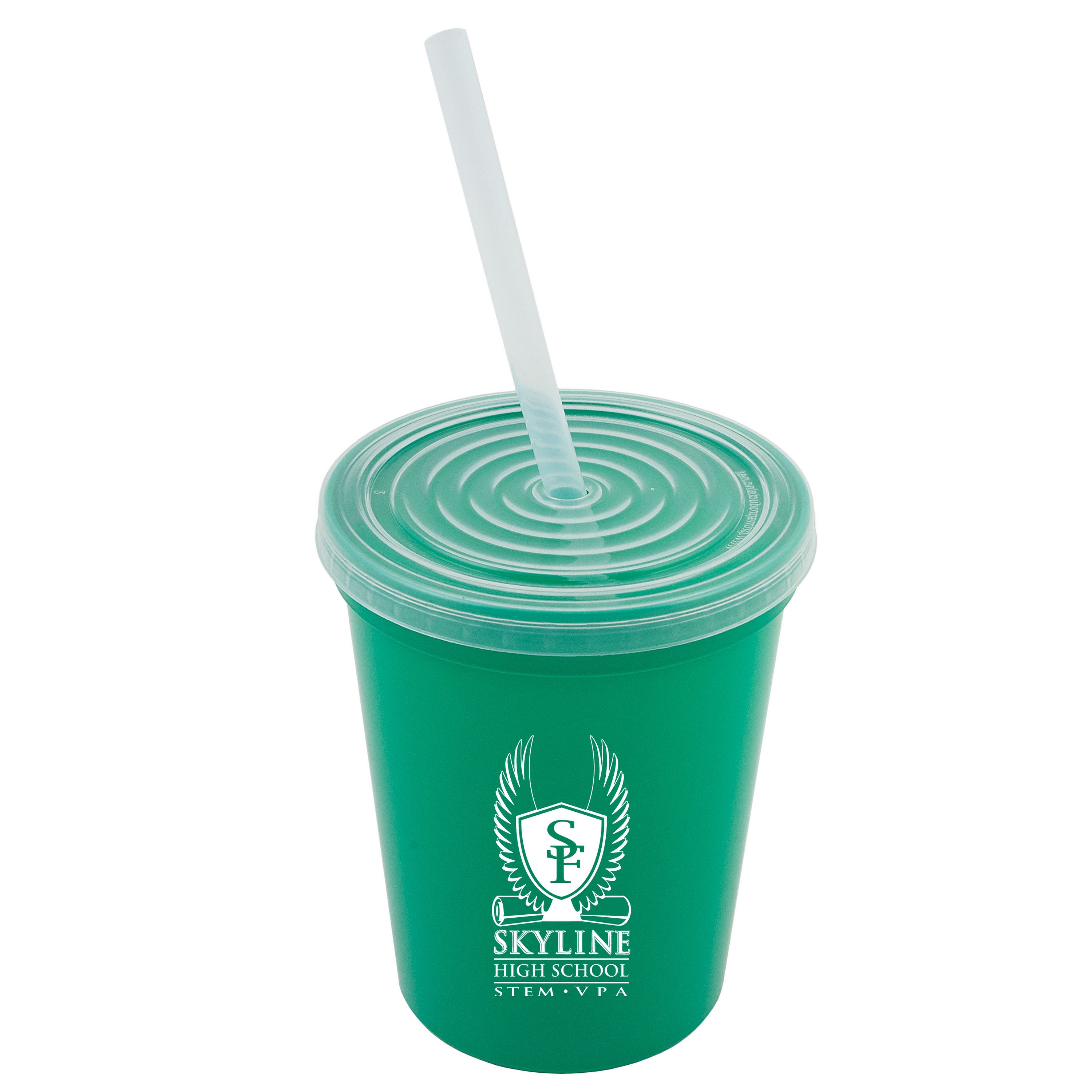 Picture of 16 Oz. Stadium Cup with Lid and Straw