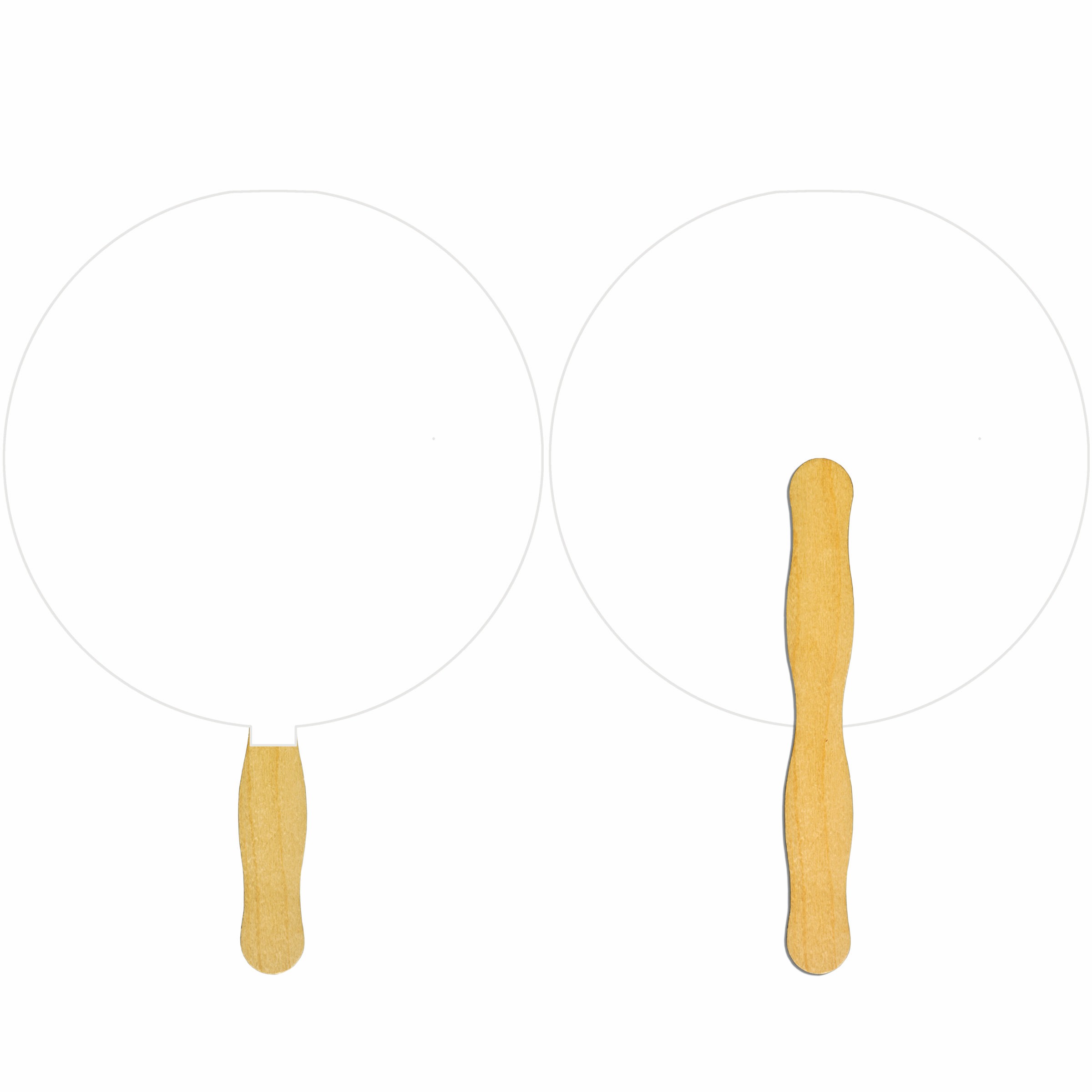 Picture of Round Glued Hand Fan (1 Side/ Four Color Process Imprint)