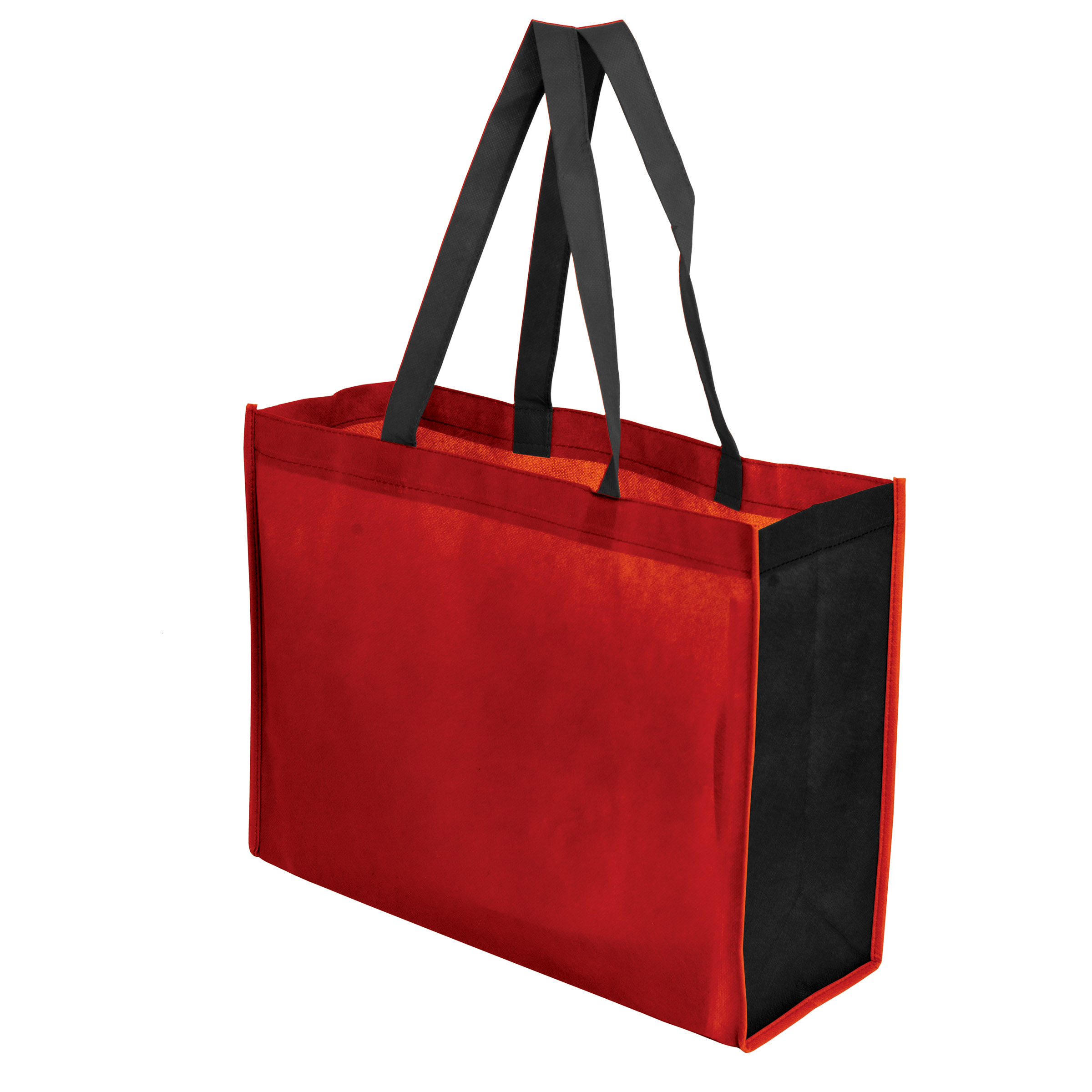 Picture of Two Toned 16" x 12" + 6" Gusseted Tote Bag