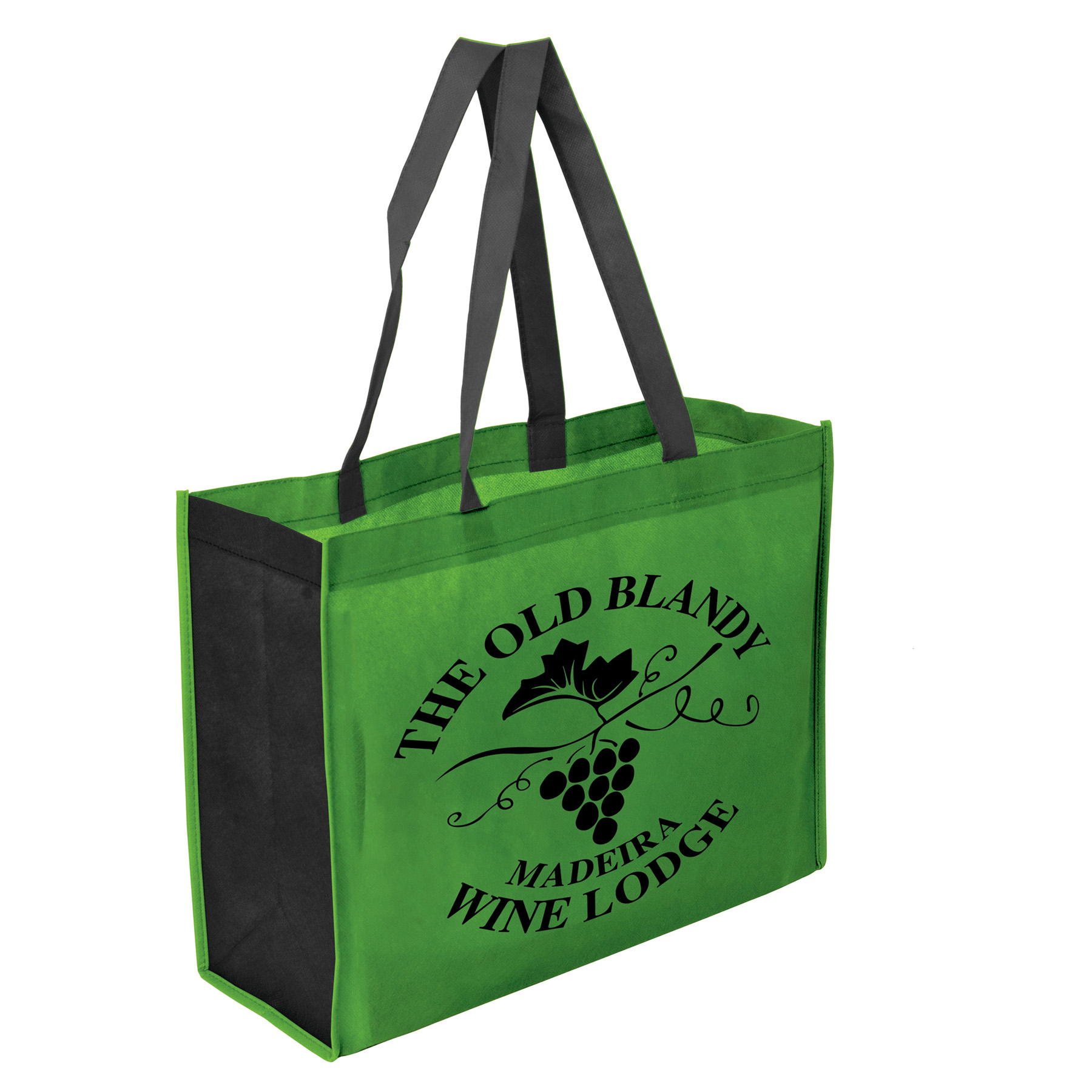 Picture of Two Toned 16" x 12" + 6" Gusseted Tote Bag