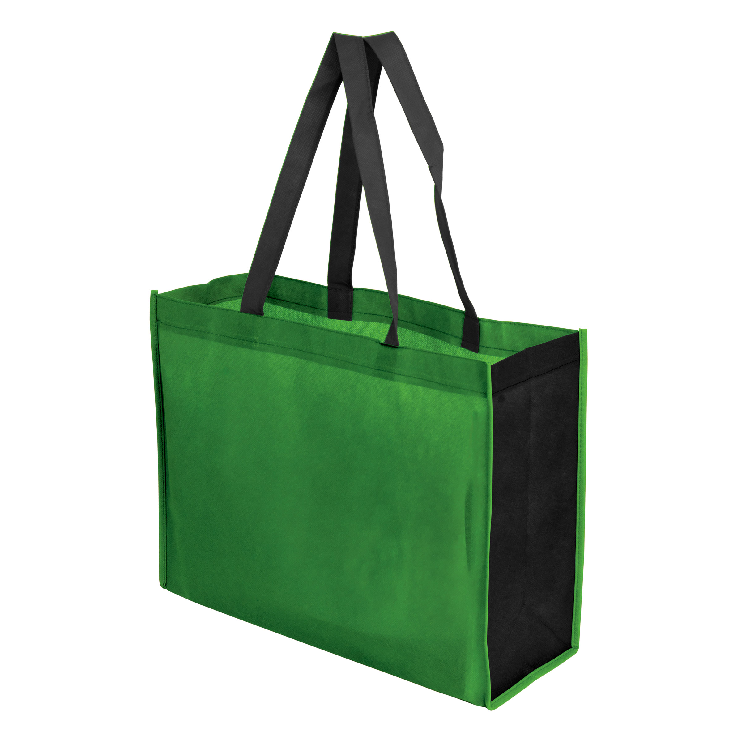 Picture of Two Toned 16" x 12" + 6" Gusseted Tote Bag