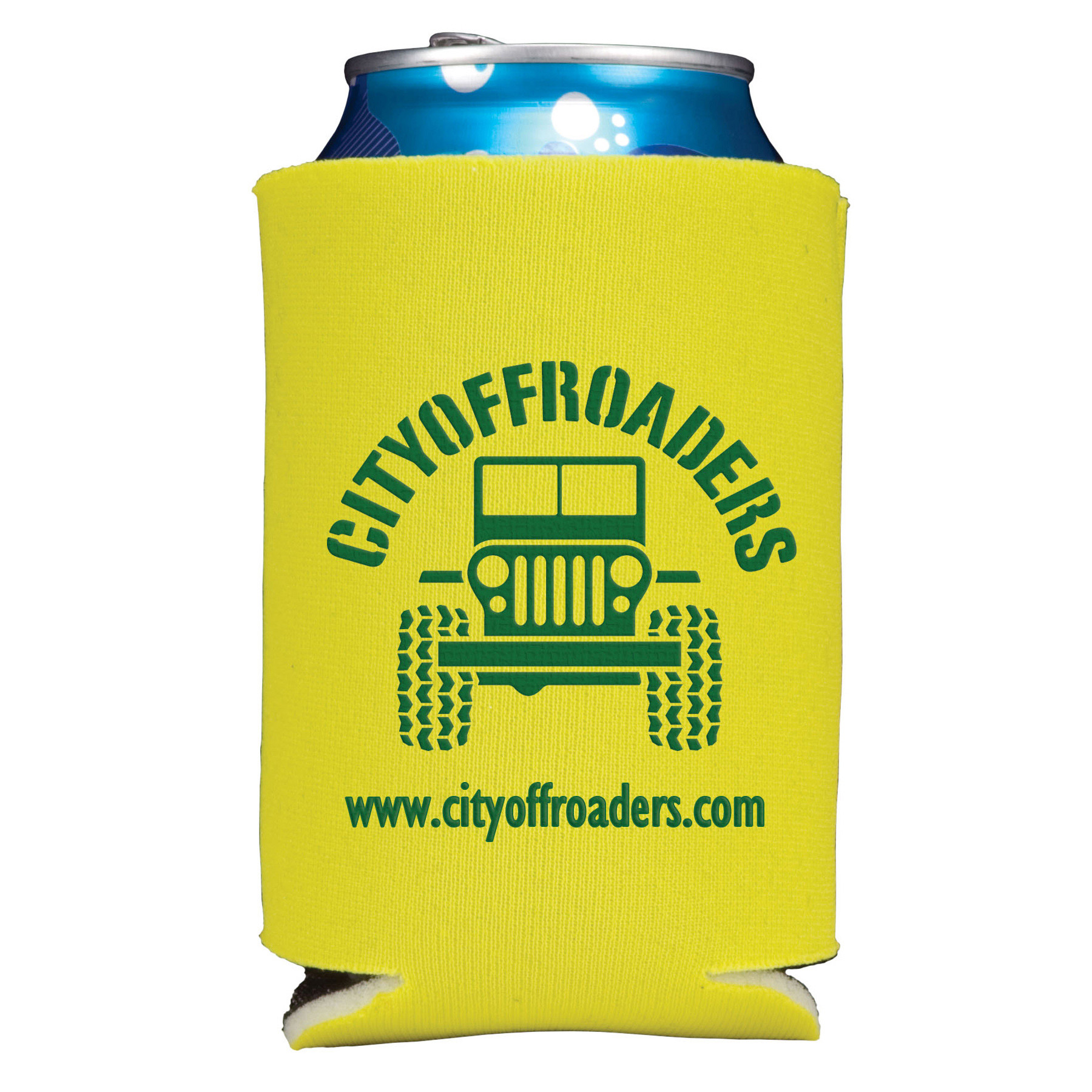 Picture of Folding Foam Can Cooler - 2 Side Screen Print