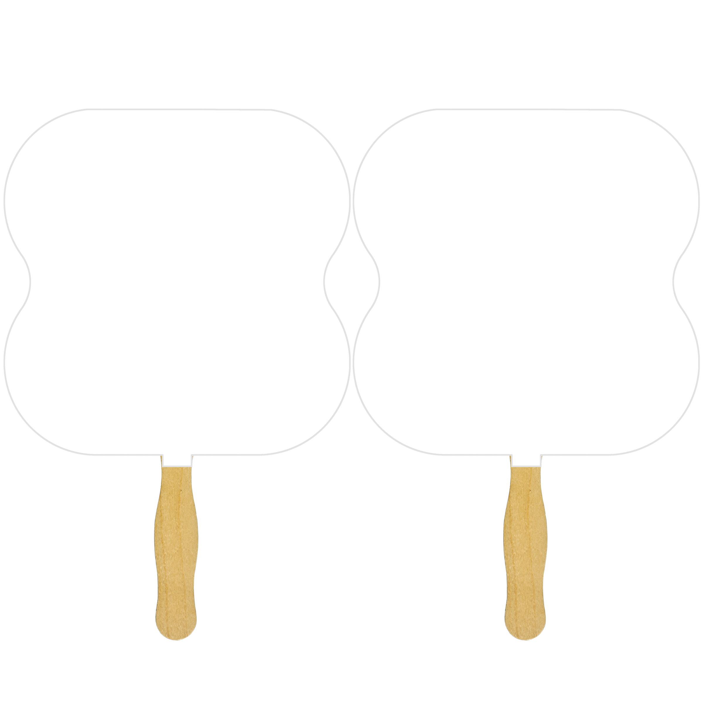 Picture of Hour Glass Sandwiched Hand Fan (2 Side/ Four Color Process)