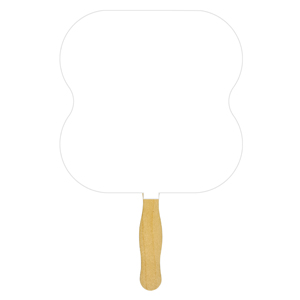 Picture of Hour Glass Sandwiched Hand Fan (2 Side/ Four Color Process)