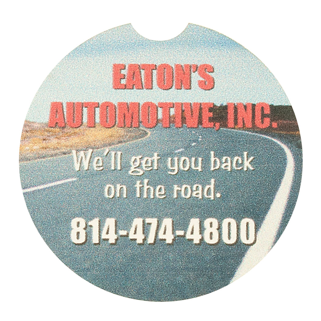 Picture of Full Color Process 40 Point Car Pulp Board Coaster