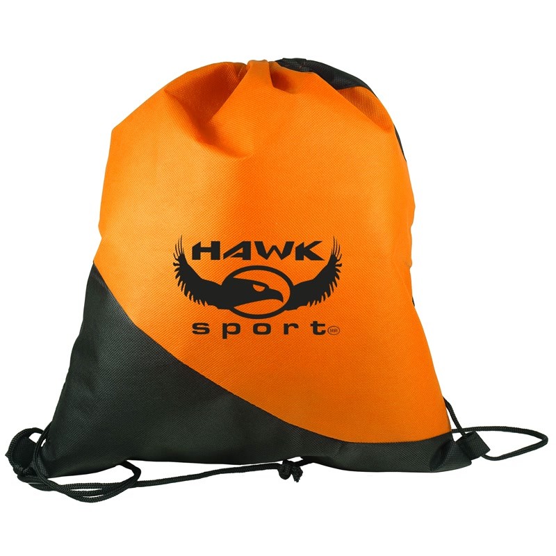 Picture of Two Color Non-Woven Drawstring Backpack (14"X16")