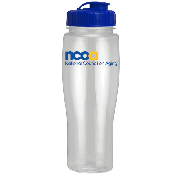 Picture of 24 Oz. Translucent Contour Bottle w/ Flip Top Lid