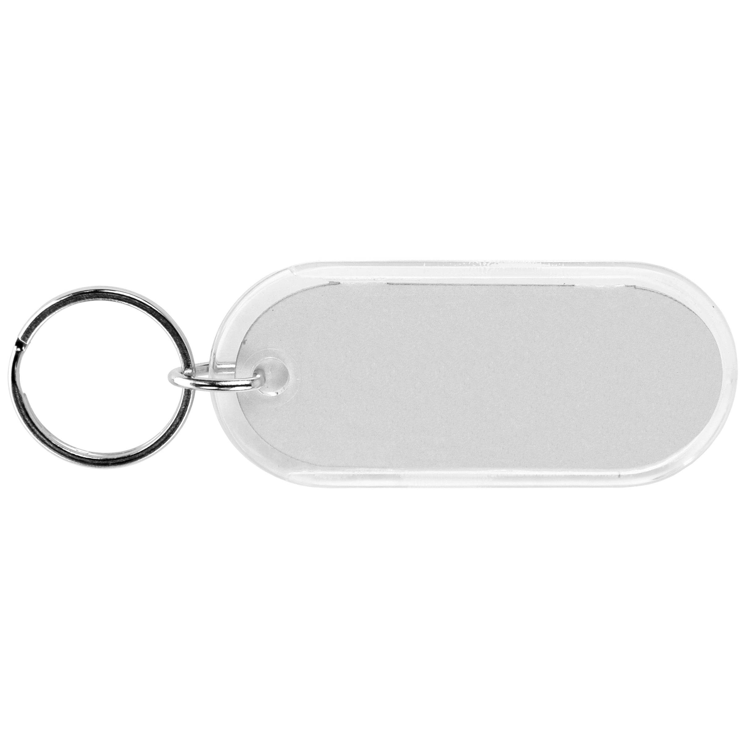 Picture of Long Oval Crystal Key Tag
