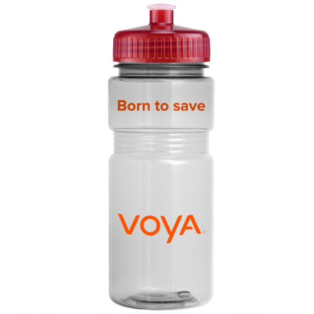 Picture of 20 Oz. Translucent Recreation Bottle w/ Push Pull Lid