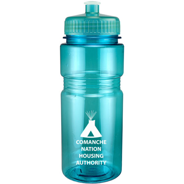 Picture of 20 Oz. Translucent Recreation Bottle w/ Push Pull Lid