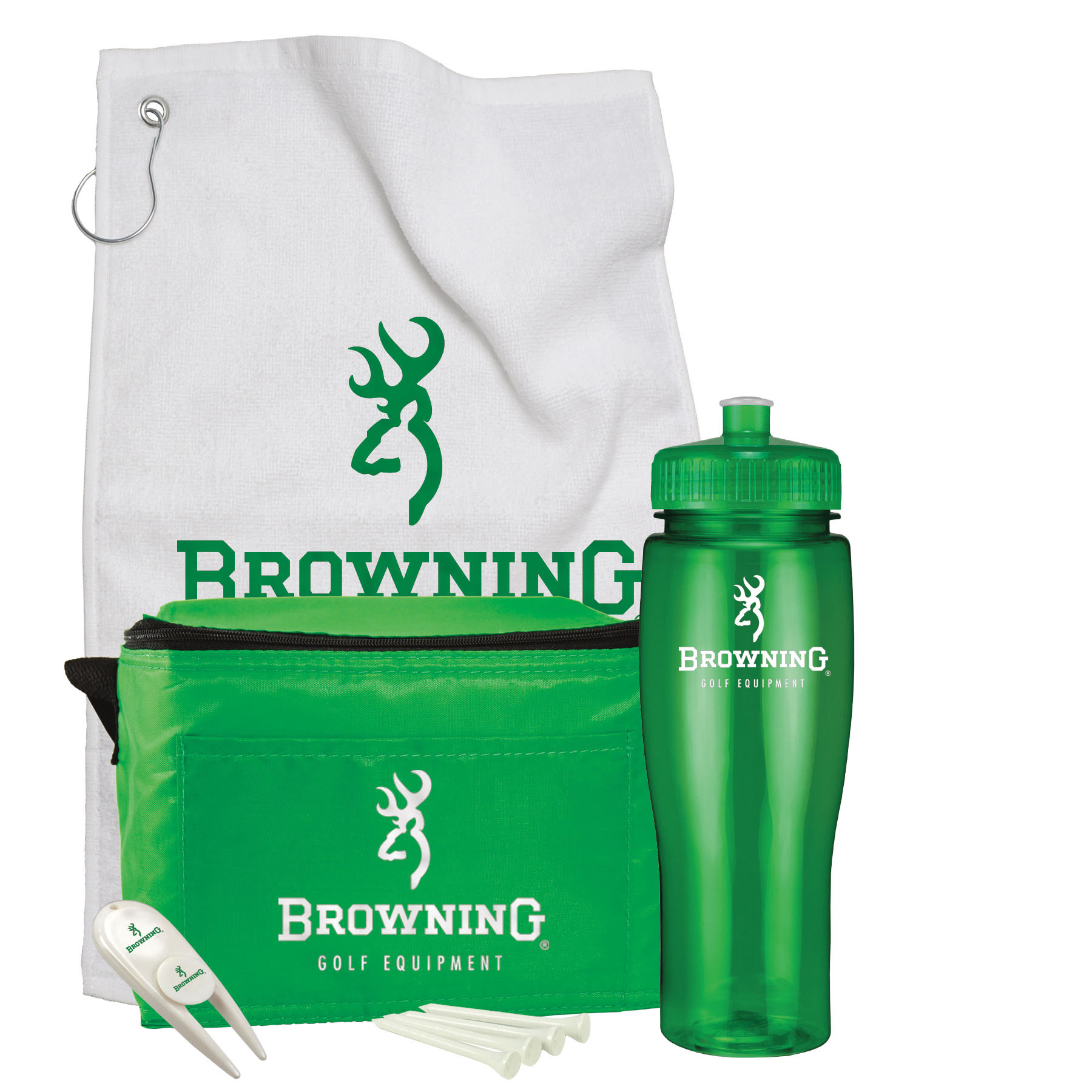 Picture of Contour Bottle Golf Gift Set w/ 24 Oz. Drink Bottle & 6 Pack Cooler Bag