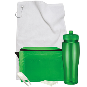 Picture of Contour Bottle Golf Gift Set w/ 24 Oz. Drink Bottle & 6 Pack Cooler Bag
