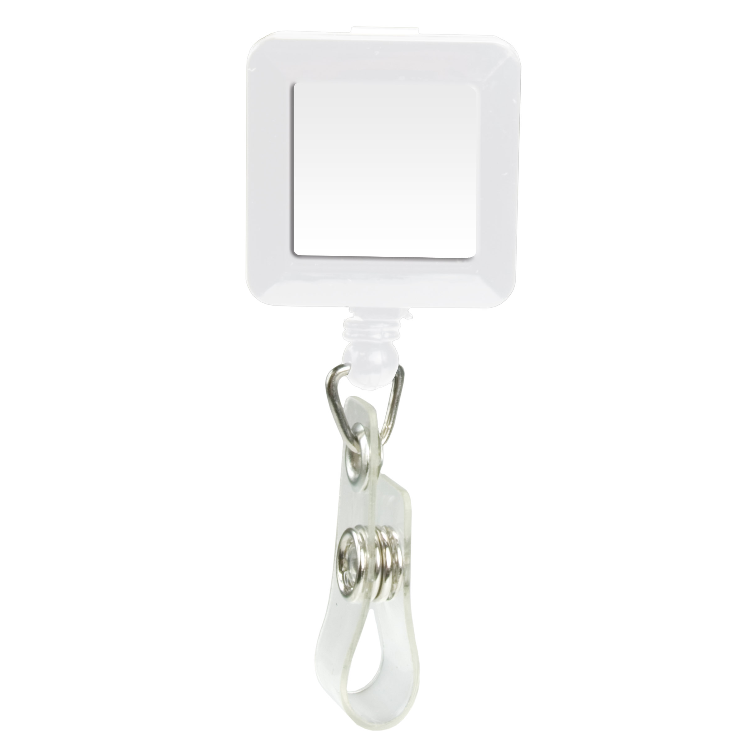 Picture of Domed Retractable Badge Holder (Square w/ Alligator Clip)