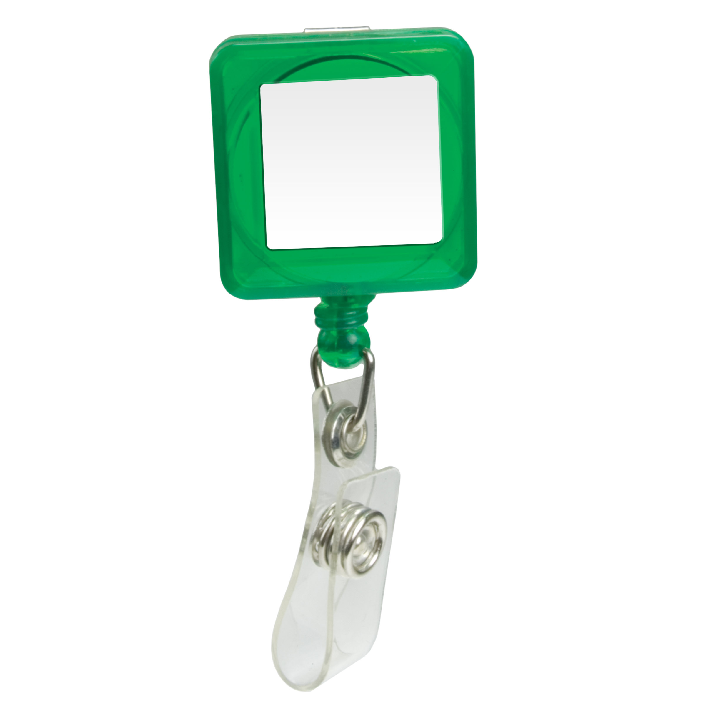Picture of Domed Retractable Badge Holder (Square w/ Alligator Clip)