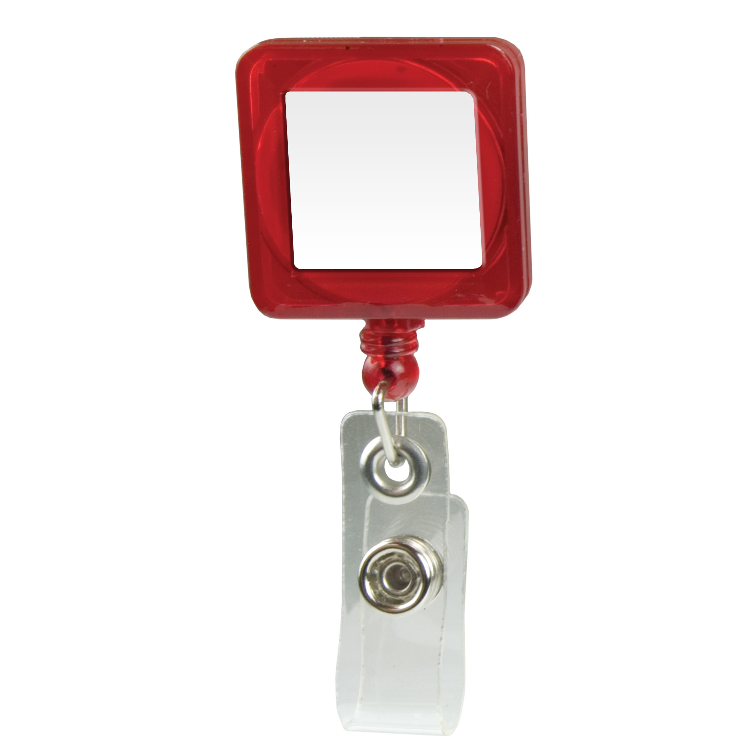 Picture of Domed Retractable Badge Holder (Square w/ Alligator Clip)