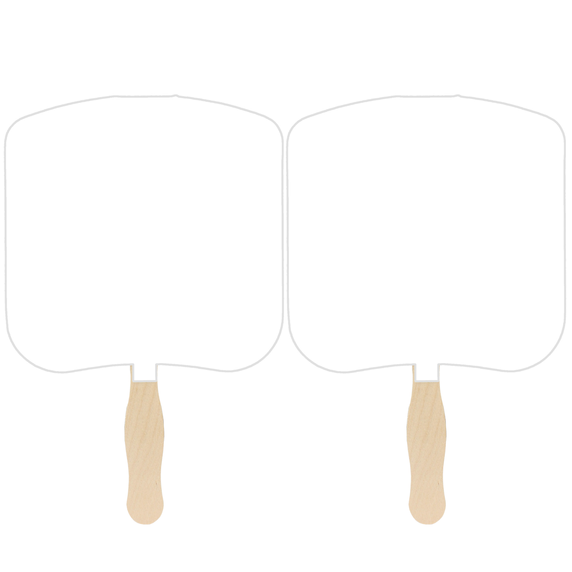 Picture of Bread Slice Sandwiched Hand Fan (2 Side/1 Imprint Color)