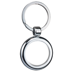Picture of Two Sided Budget Chrome Plated Domed Keytag Round