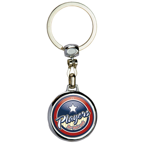 Picture of Round Die Cast Metal Domed Key Tag