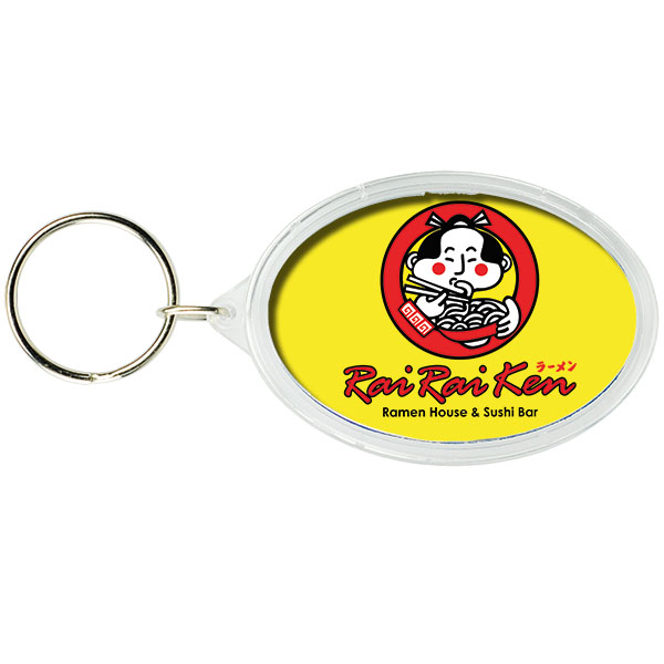 Picture of Oval Crystal Key Tag