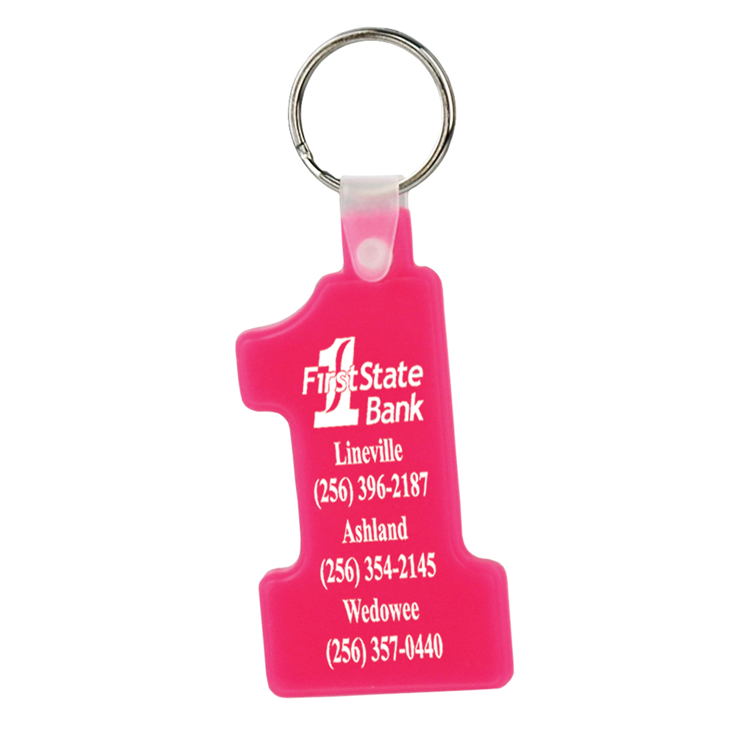 Picture of Soft Squeezable Key Tag (Number 1)