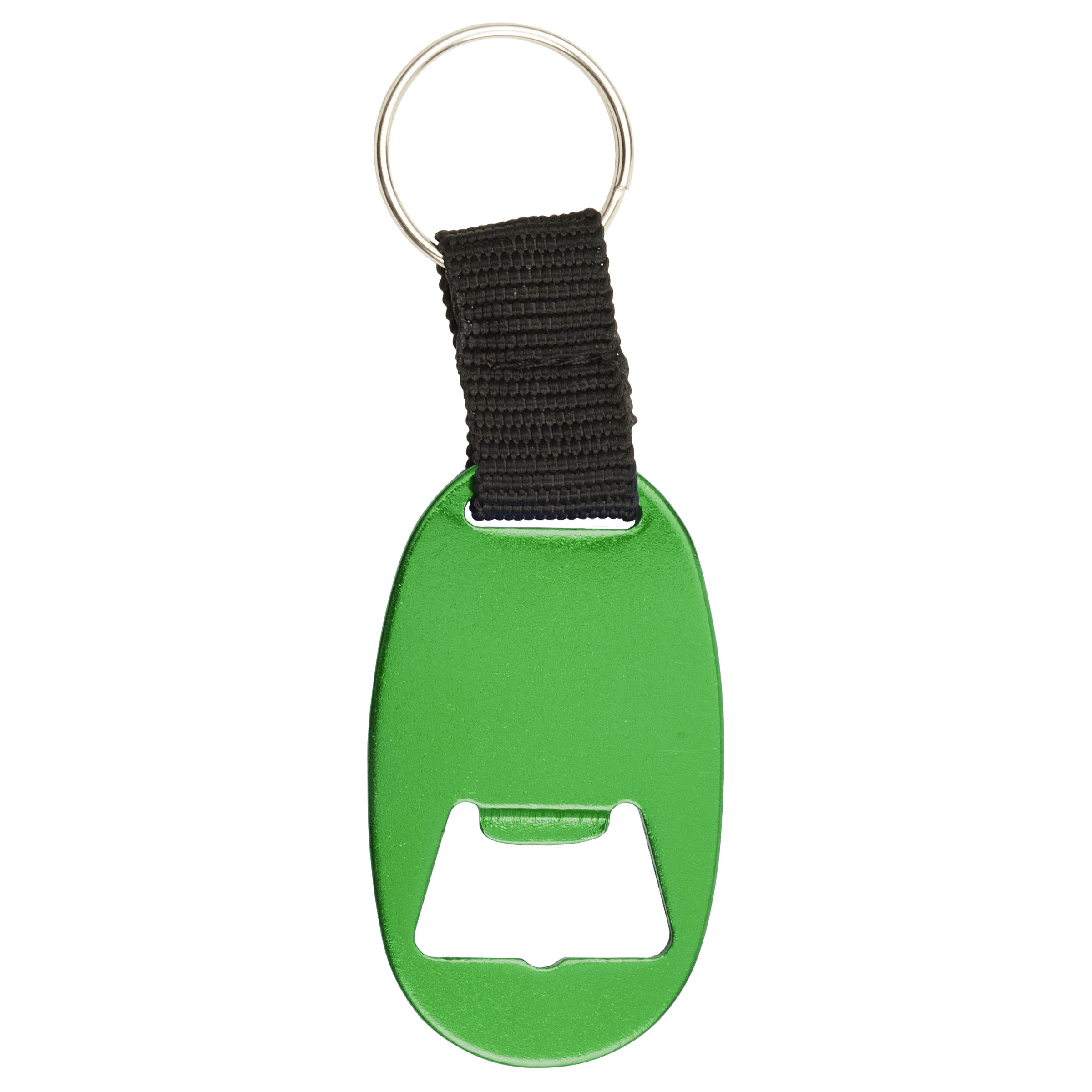 Picture of Oval Aluminum Bottle Opener w/ Key Ring