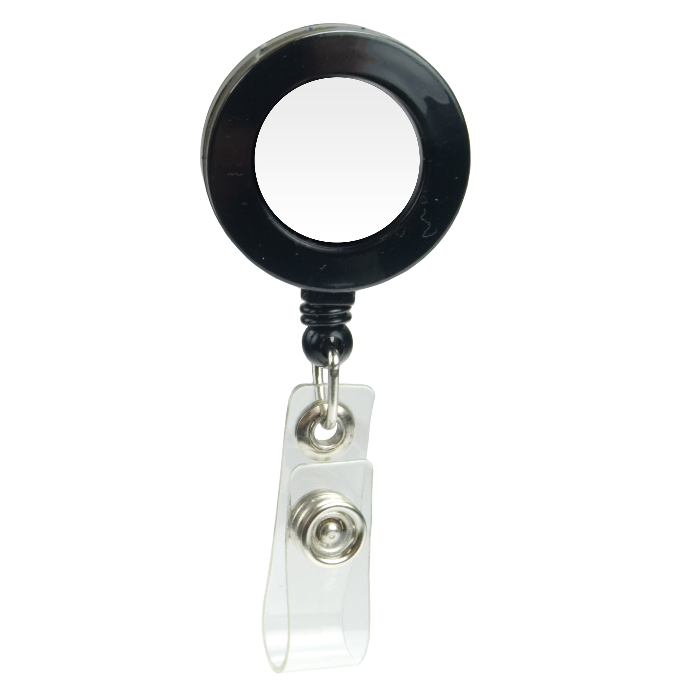 Picture of Domed Retractable Badge Holder (Round w/ Slip on Clip)