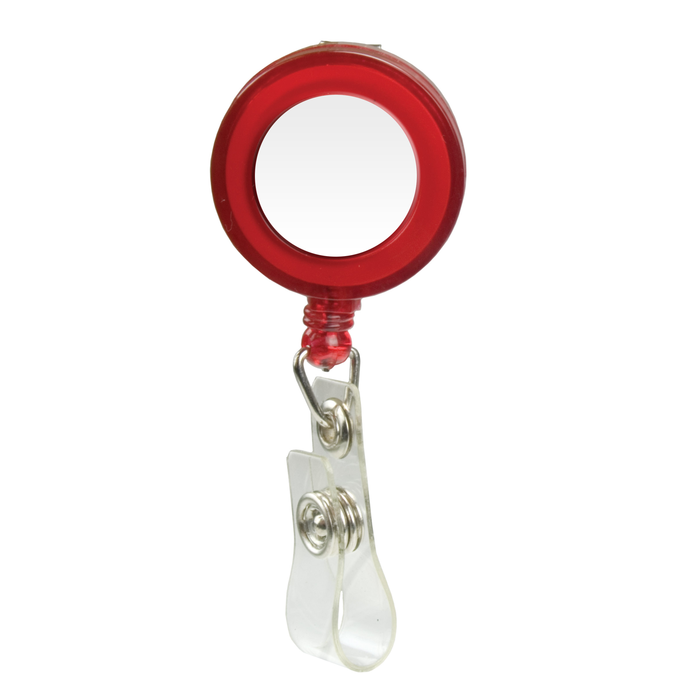 Picture of Domed Retractable Badge Holder (Round w/ Slip on Clip)
