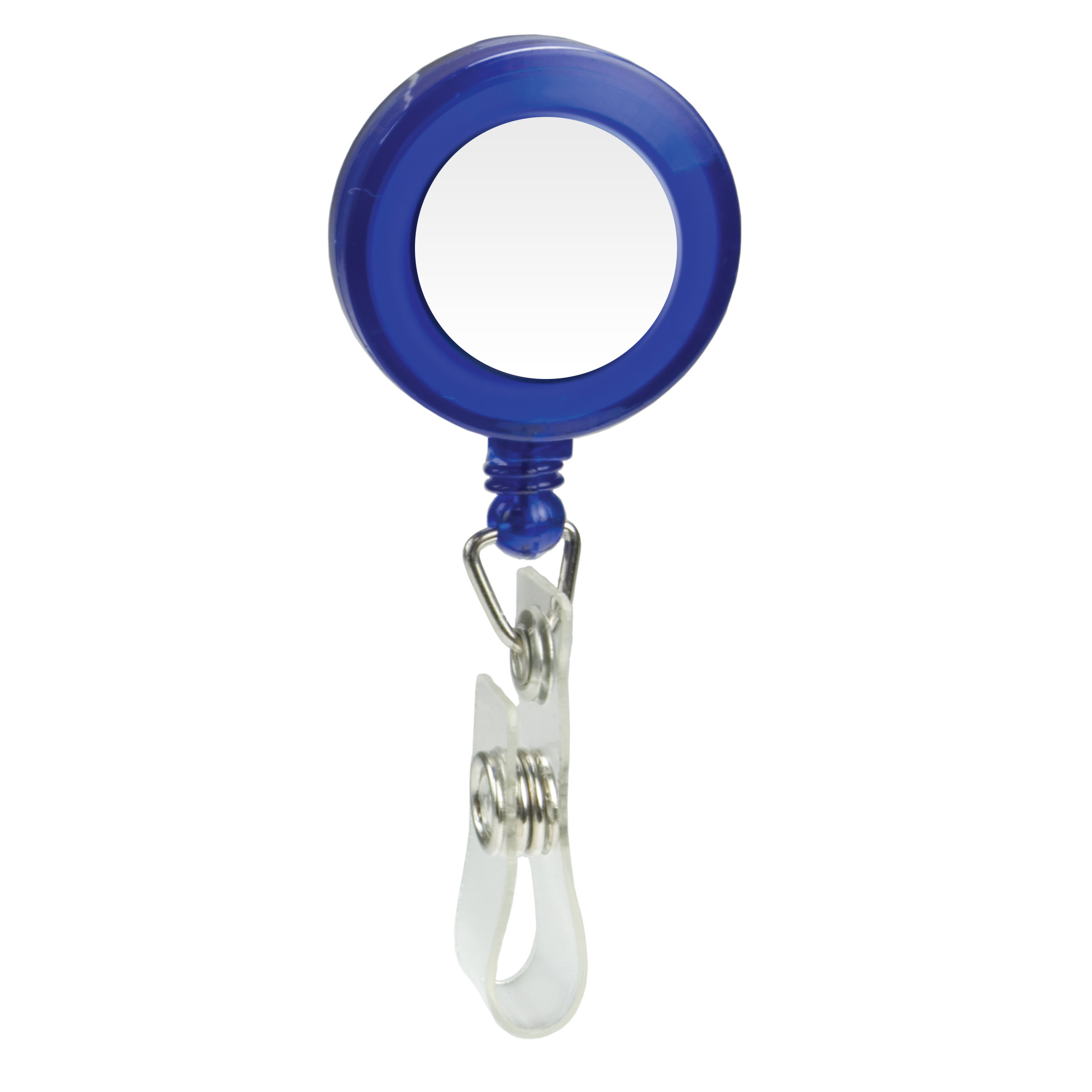 Picture of Domed Retractable Badge Holder (Round w/ Slip on Clip)
