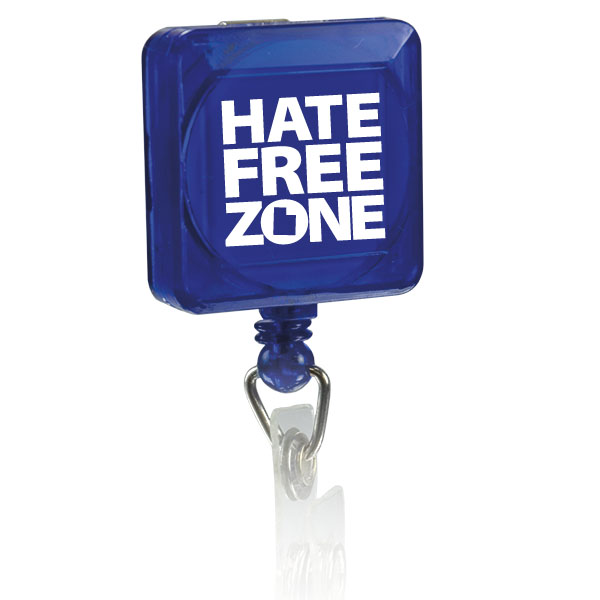 Picture of Pad Printed Retractable Badge Holder (Square w/ Alligator Clip)