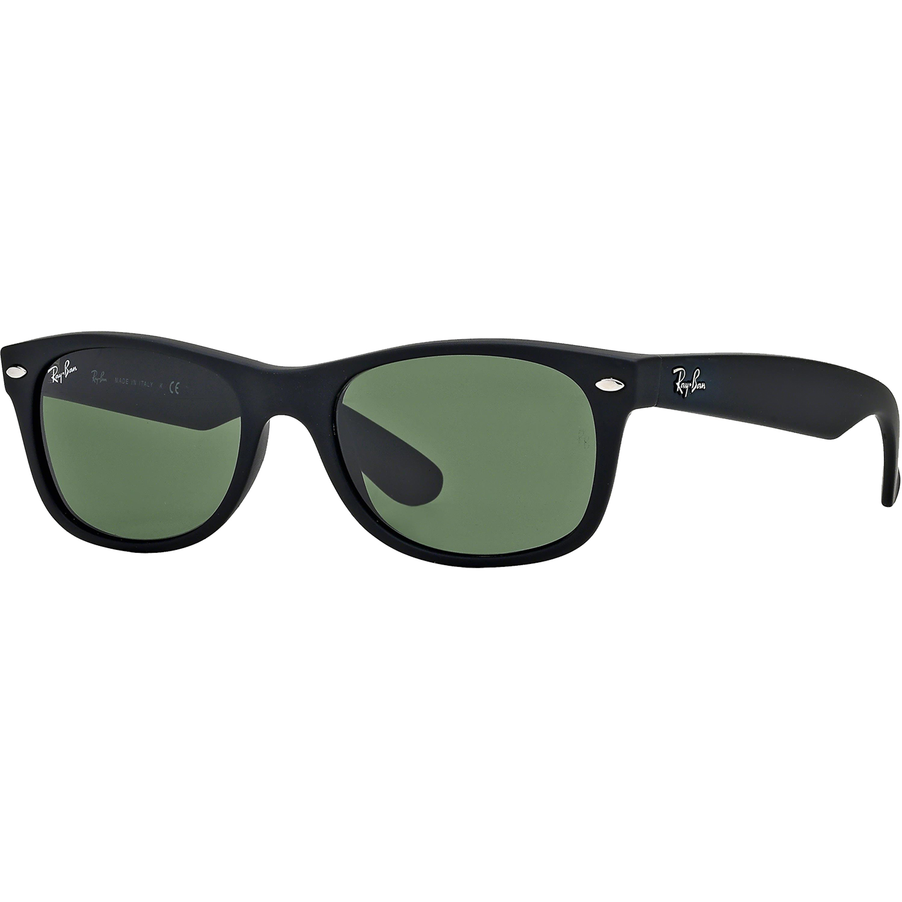 Picture of Ray-Ban® New Wayfarer Sunglasses - Black Matte/Green