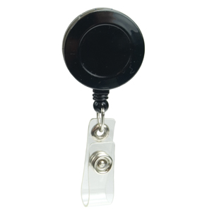 Picture of Pad Printed Retractable Badge Holder (Round w/ Slip on Clip)