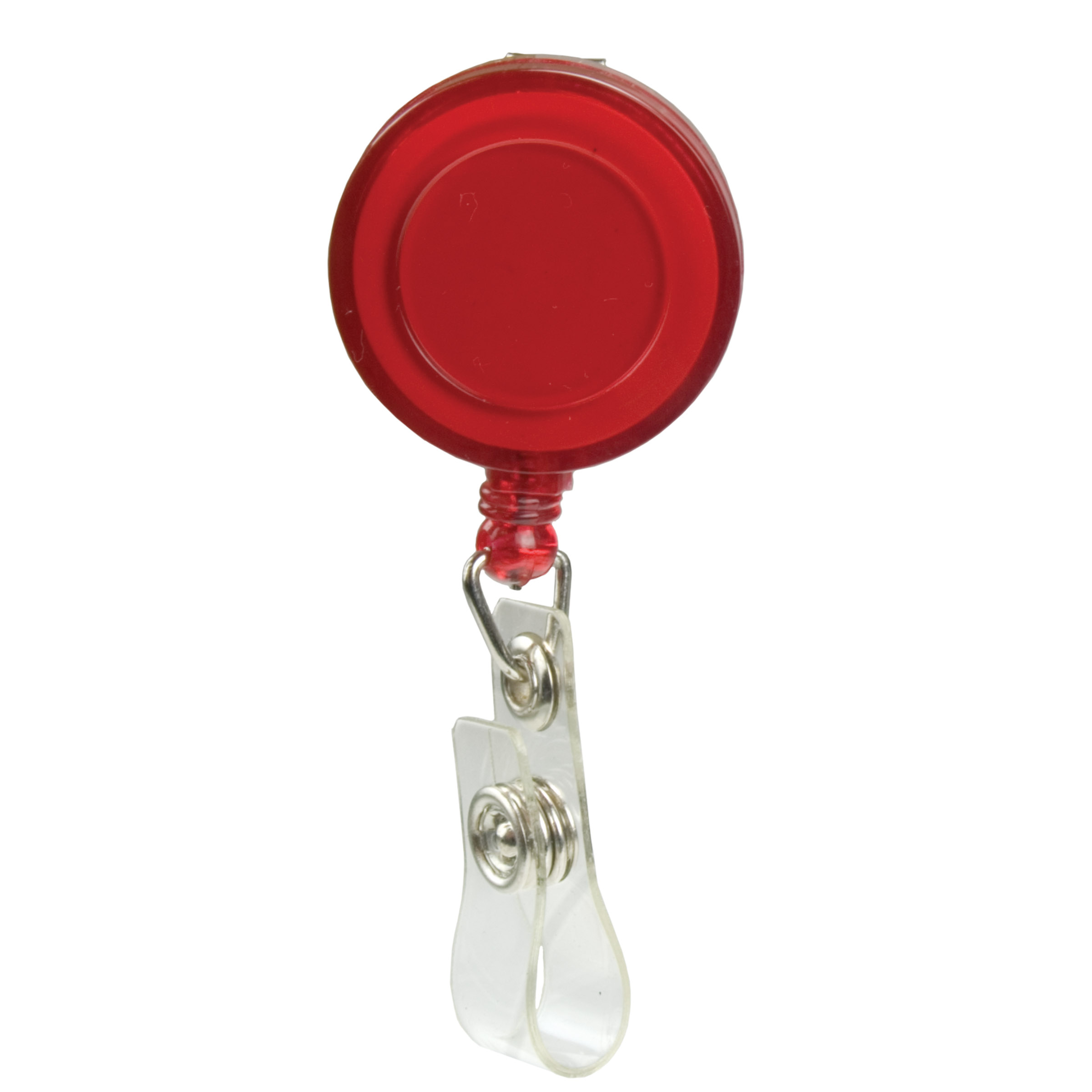 Picture of Pad Printed Retractable Badge Holder (Round w/ Slip on Clip)