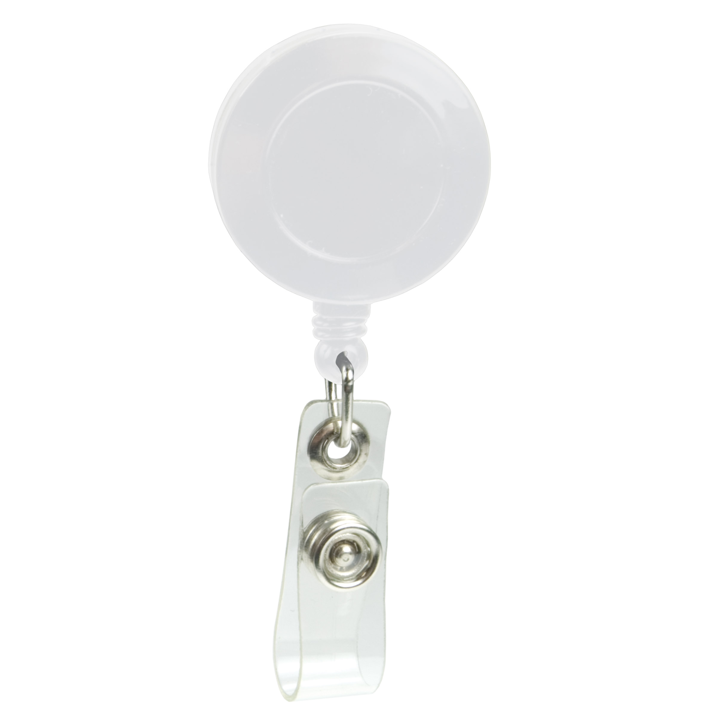 Picture of Pad Printed Retractable Badge Holder (Round w/ Slip on Clip)