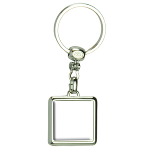 Picture of Square Die Cast Metal Domed Key Tag