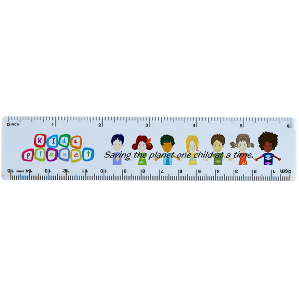 Picture of 6" Ruler Full Color Process Imprint Rulers