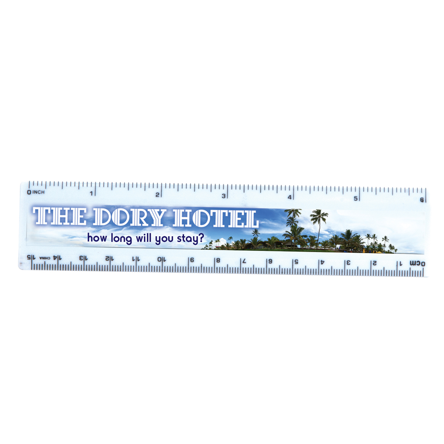 Picture of 6" Ruler Full Color Process Imprint Rulers
