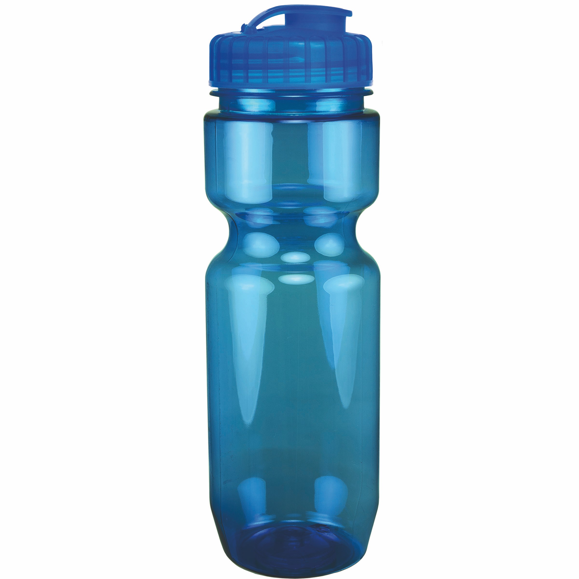 Picture of 22 Oz Translucent Bike Bottle w/ Flip Top Lid