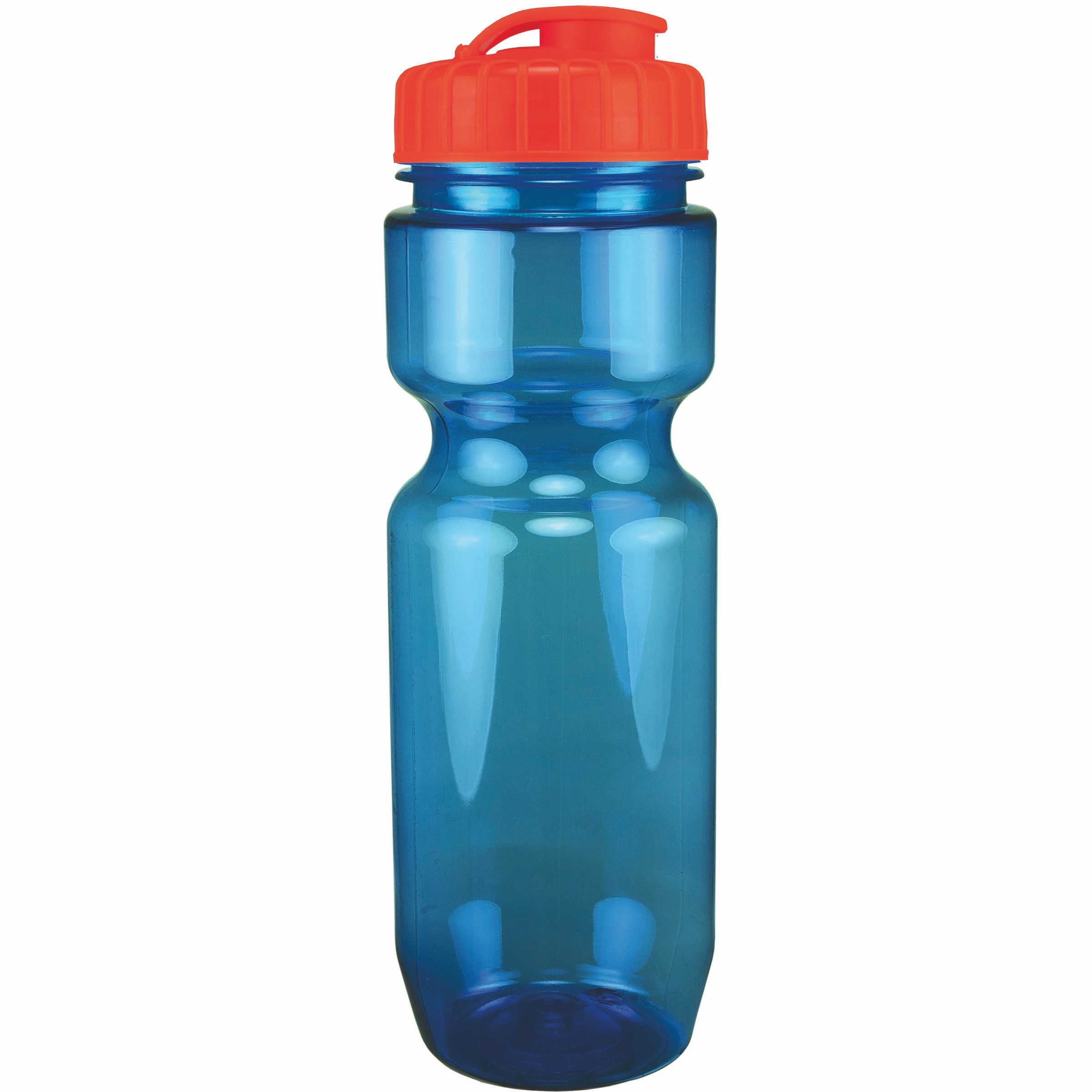 Picture of 22 Oz Translucent Bike Bottle w/ Flip Top Lid
