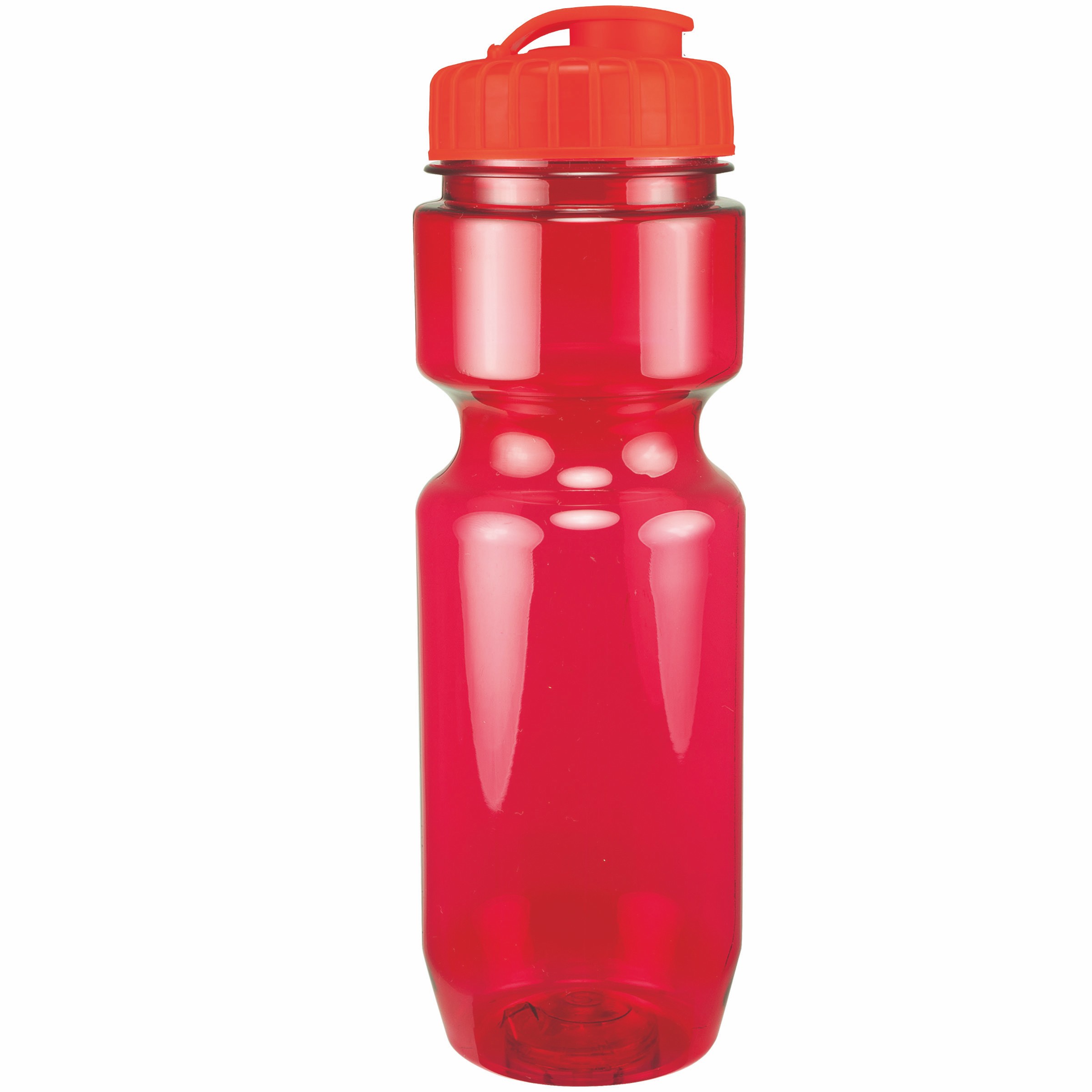 Picture of 22 Oz Translucent Bike Bottle w/ Flip Top Lid