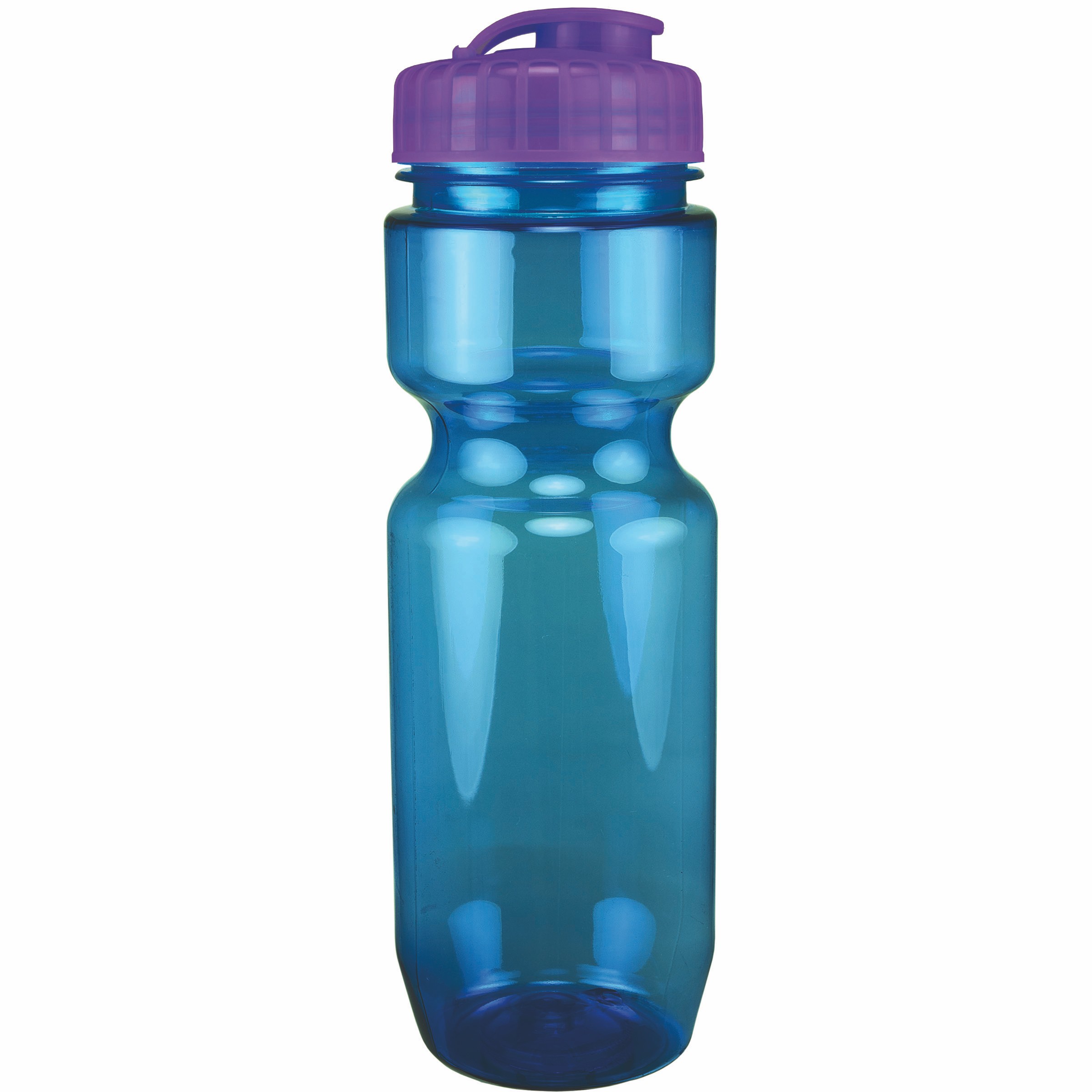 Picture of 22 Oz Translucent Bike Bottle w/ Flip Top Lid