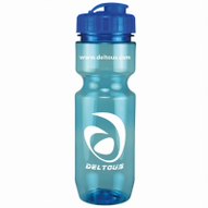 Picture of 22 Oz Translucent Bike Bottle w/ Flip Top Lid