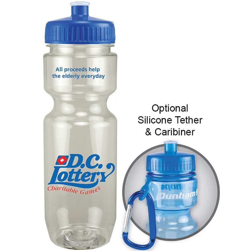 Picture of 22 Oz Translucent Bike Bottle w/ Push Pull Lid