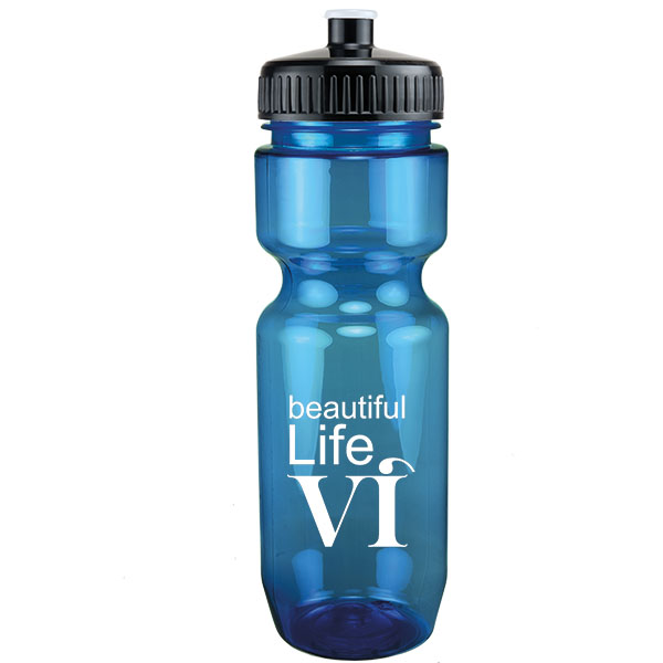 Picture of 22 Oz Translucent Bike Bottle w/ Push Pull Lid